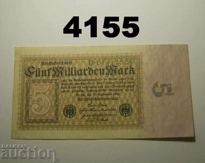 Germania 5 miliarde mărci 1923 Berlin