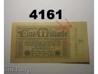 Germany 1 billion marks 1923 A Berlin
