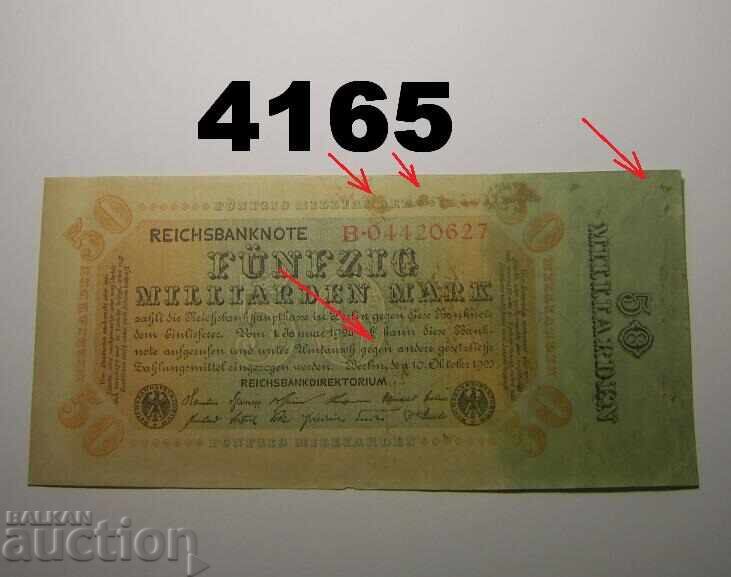 Γερμανία 50 δισεκατομμύρια μάρκα 1923 Βερολίνο