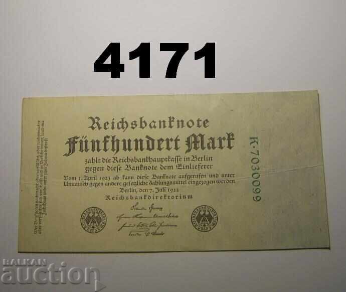 Germania 500 mărci 1922