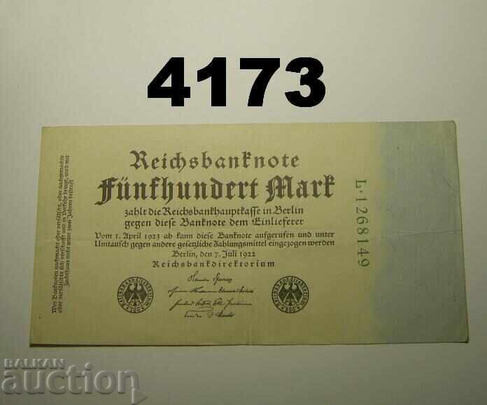 Germania 500 mărci 1922