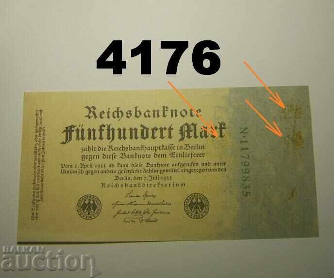 Germania 500 mărci 1922