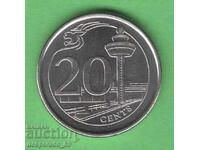 (¯`'•.¸ 20 λεπτά 2013 ΣΙΝΓΚΑΠΟΥΡ UNC- ¸.•'´¯)