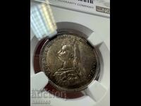 1 Шилинга 1887 година МС 62 Топ