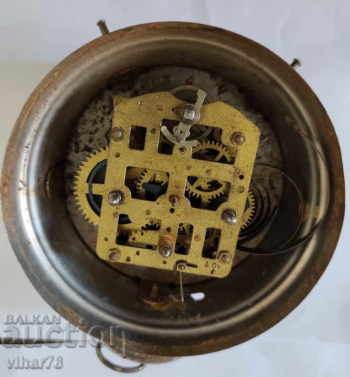 Auction  Gustav Becker alarm clock - not working