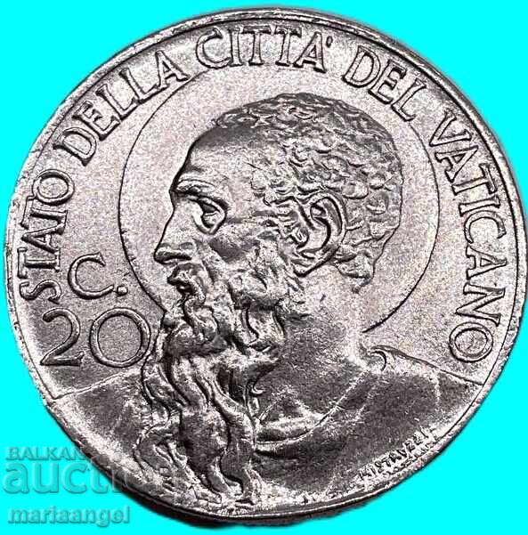 20 Centesimi 1941 Vatican Pius XII cu preț € 8.00 | 15.65 BGN