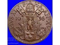 10 чентесими 1936  Ватикана - рядка година