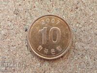 Νότια Κορέα 10 γουόν, 2007