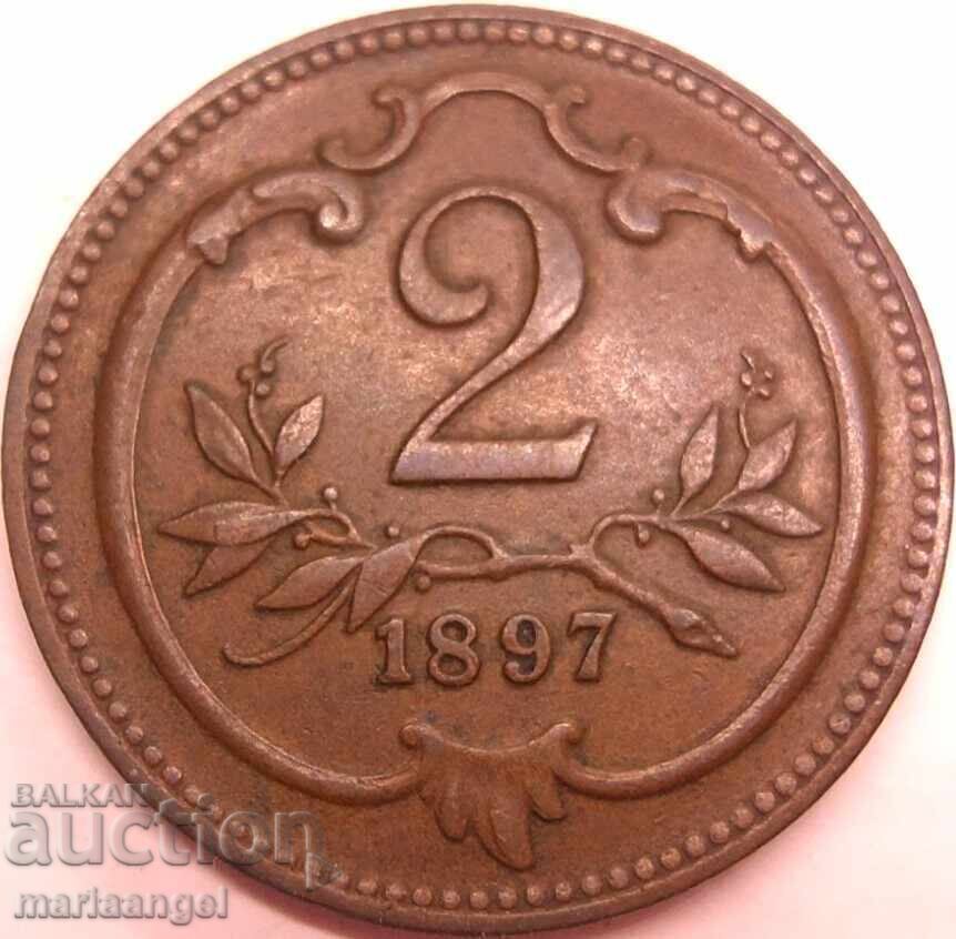 Licitație Austria 2 heller 1897