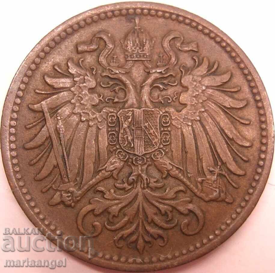 Livrarea Austria 2 heller 1897