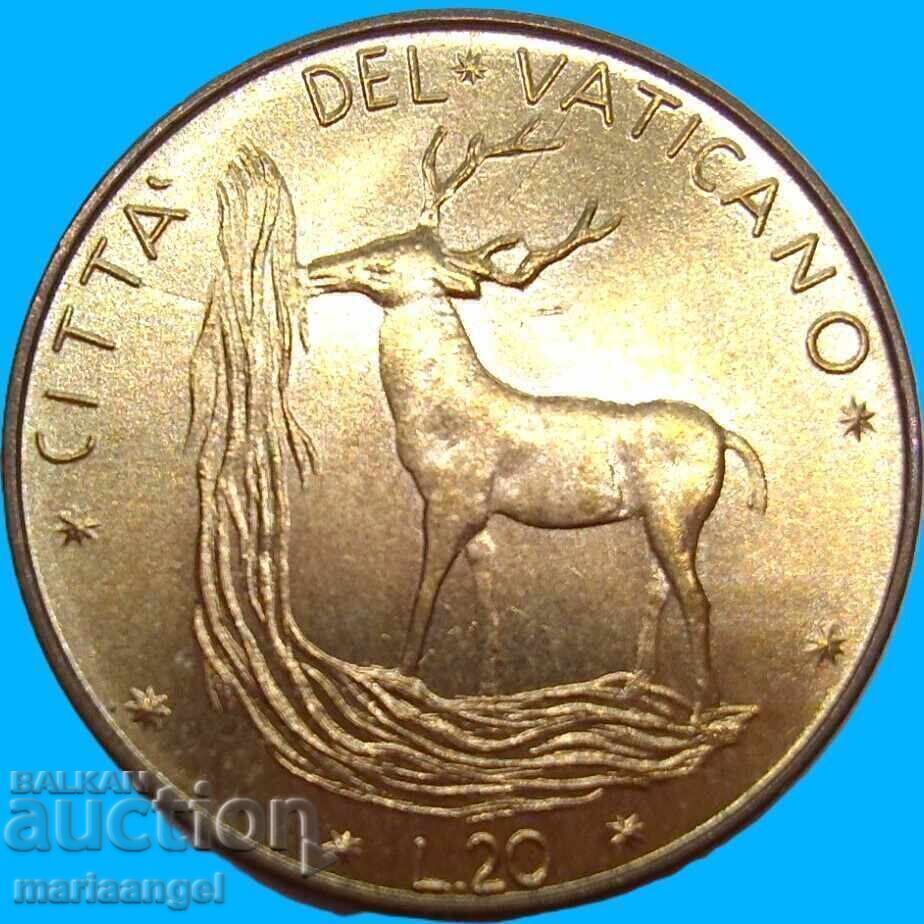 Licitație 20 Lire 1970 Vatican
