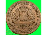 Nassau 1 Kreuzer 1859 Germany