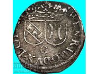 France Grosso 1608-1624 1 Gros Henri Lorraine Nancy silver