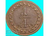 1/4 κρόιτσερ 1812 Αυστρία Φραγκίσκος Α' Α - Βιέννη χαλκός - σπάνιο