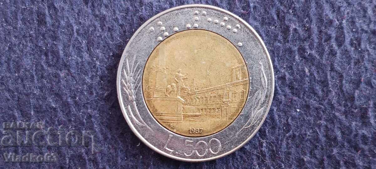 Italia 500 lire 1987