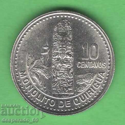 (¯`'•.¸ 10 centavos 2000 GUATEMALA UNC- ¸.•'´¯)