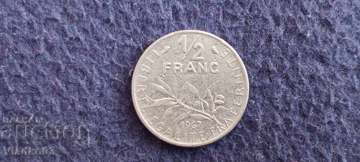 Franța 1/2 franc 1967