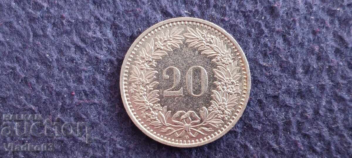 Ελβετία 20 ραπέν 1991