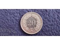 Elveția 20 rappen 1991