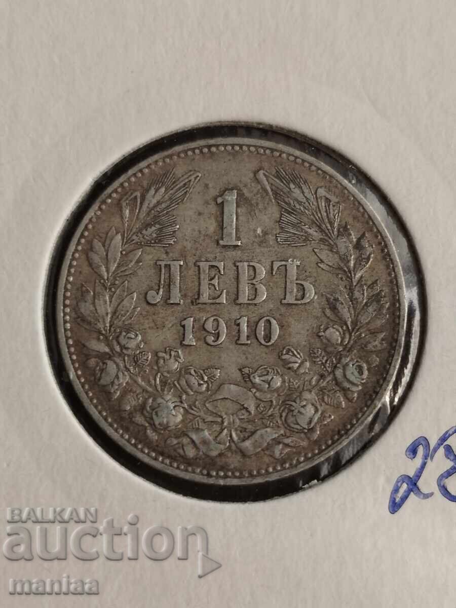 1 Lev 1910 Silver! with price € 39.00 | 76.28 BGN