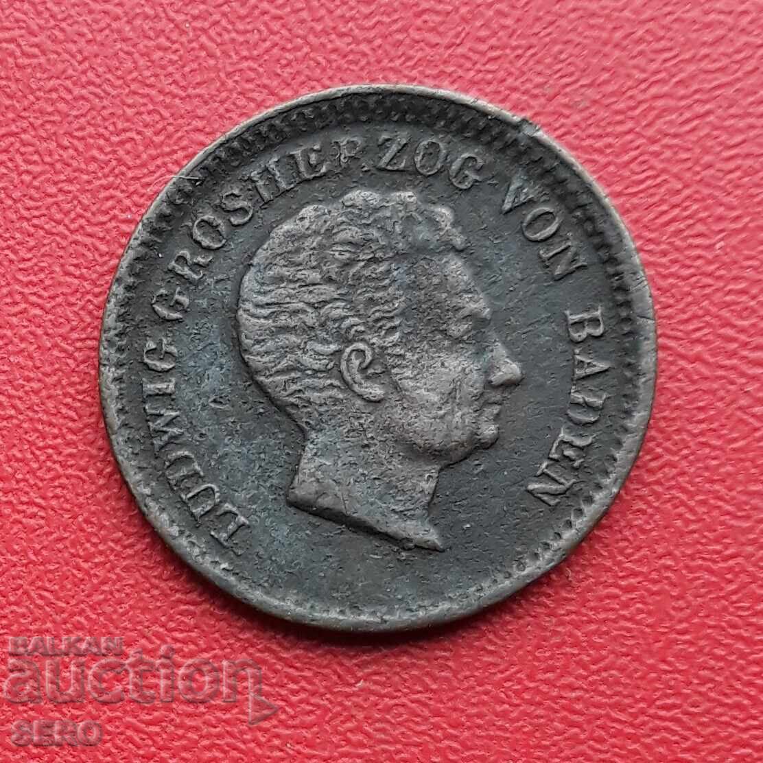 Germania-Baden-1 Kreuzer 1829 cu preț € 11.00 | 21.51 BGN