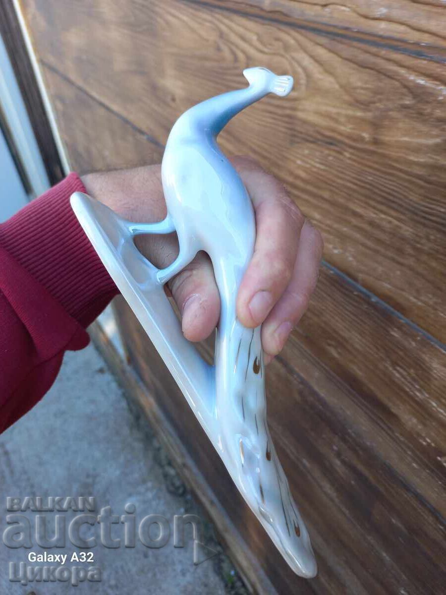Licitație FIGURINĂ STATUETĂ PĂUN DIN PORȚELAN BULGĂRESC