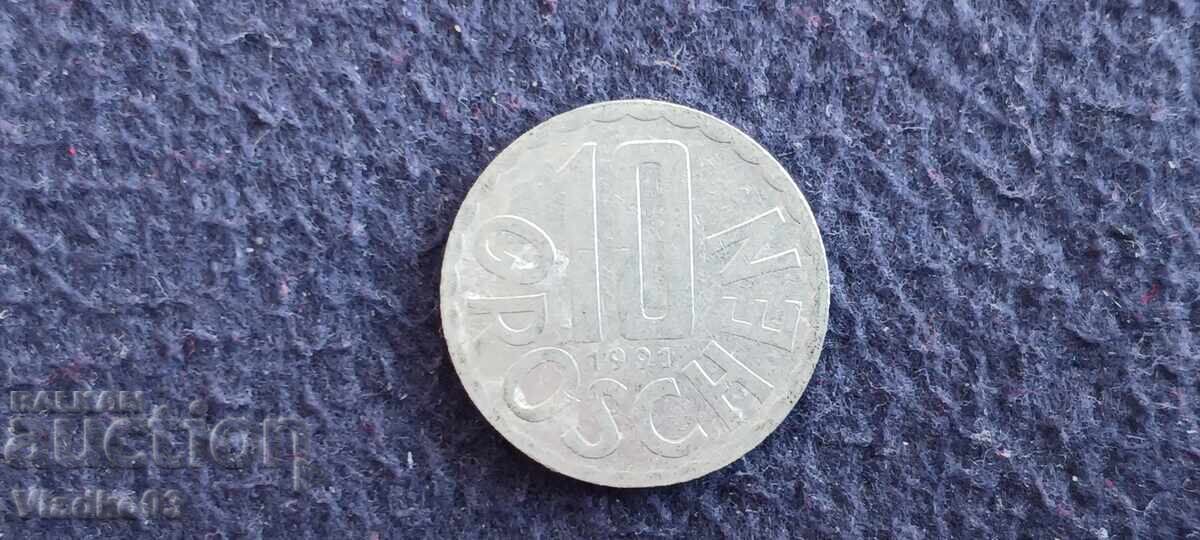 Austria 10 groși 1991