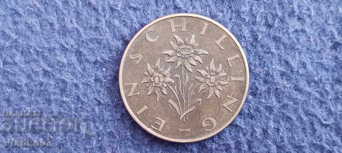 Austria 1 șiling 1970 cu preț € 0.01 | 0.02 BGN