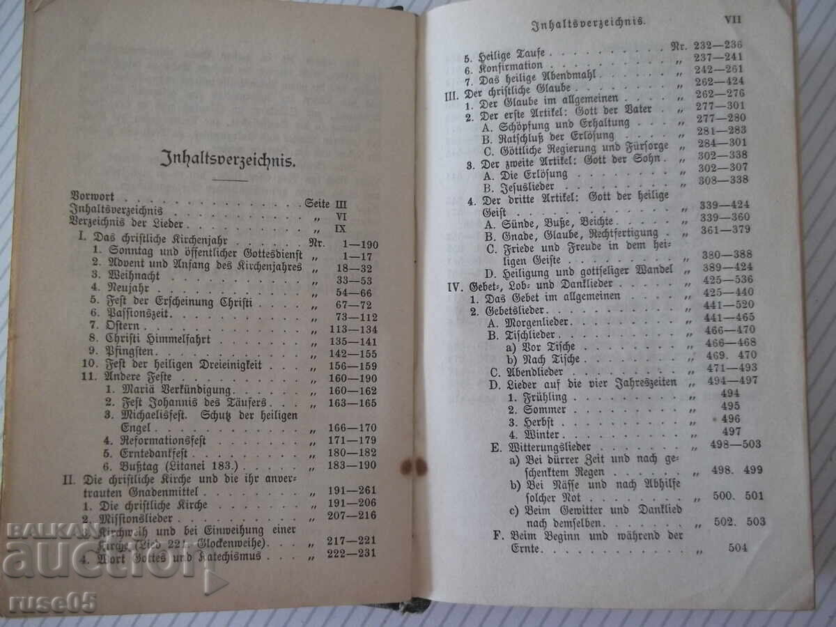 Livrarea Carte "Gesangbuch für die evangelisch-lutheris...."-540 pag