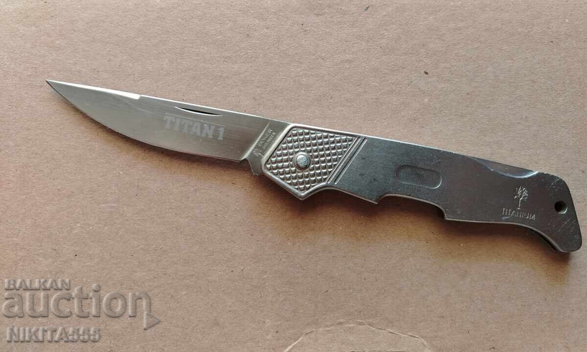 Licitație BRICEAG PLIABIL, CUȚIT, BOKER TITAN 1 TITANIUM