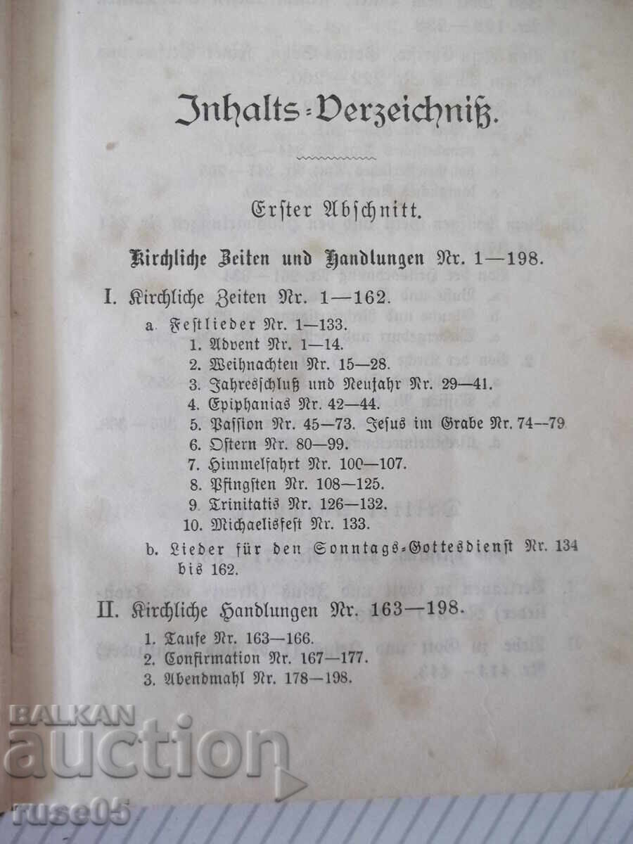 Licitație Carte „Gesangbuch für evangelische Gemeinden Schle....”-520 pag