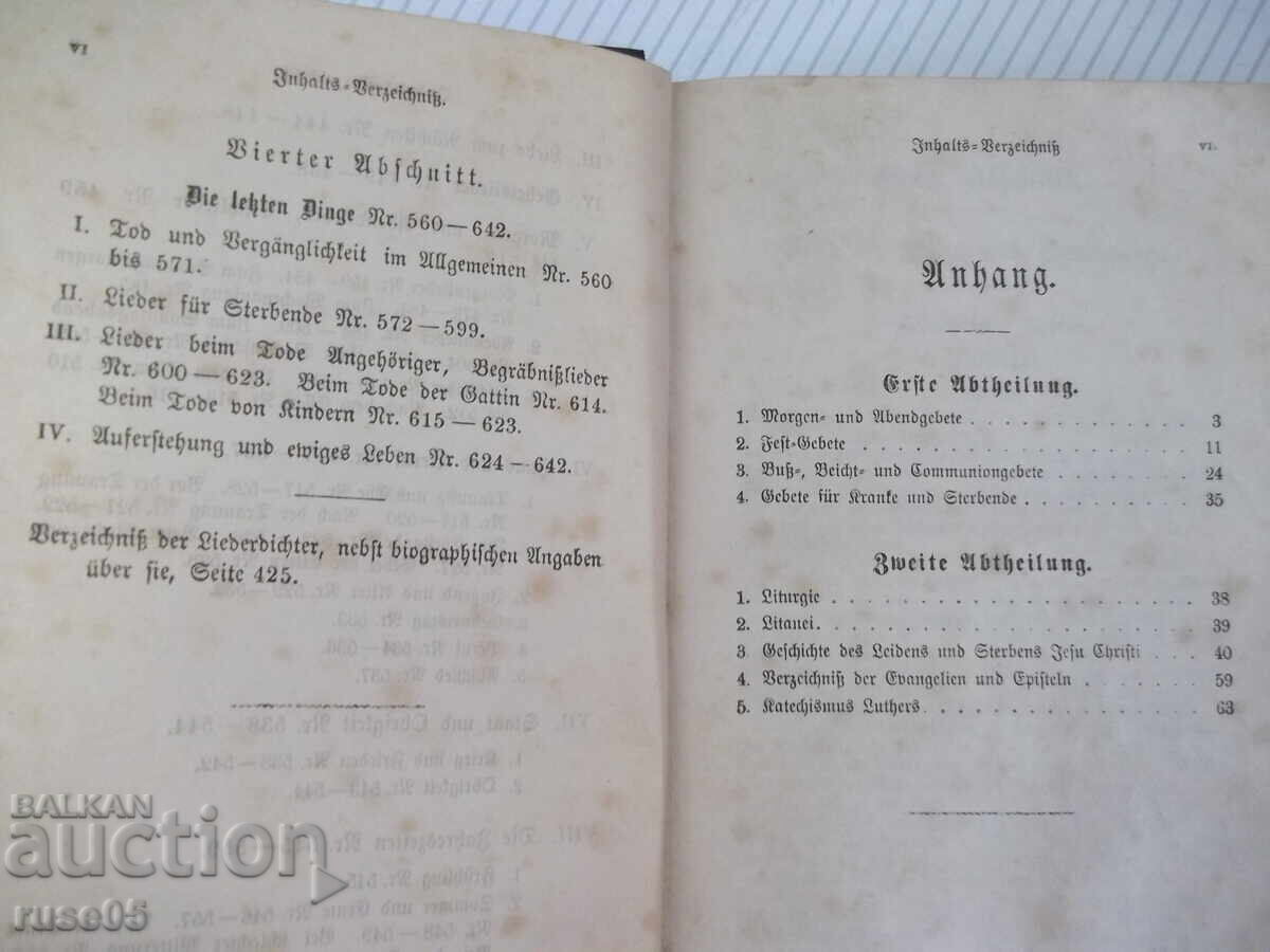 Carte „Gesangbuch für evangelische Gemeinden Schle....”-520 pag - 5