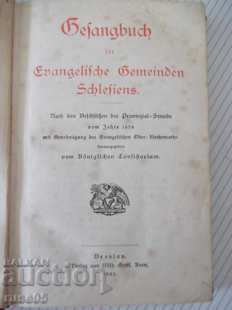 Carte „Gesangbuch für evangelische Gemeinden Schle....”-520 pag