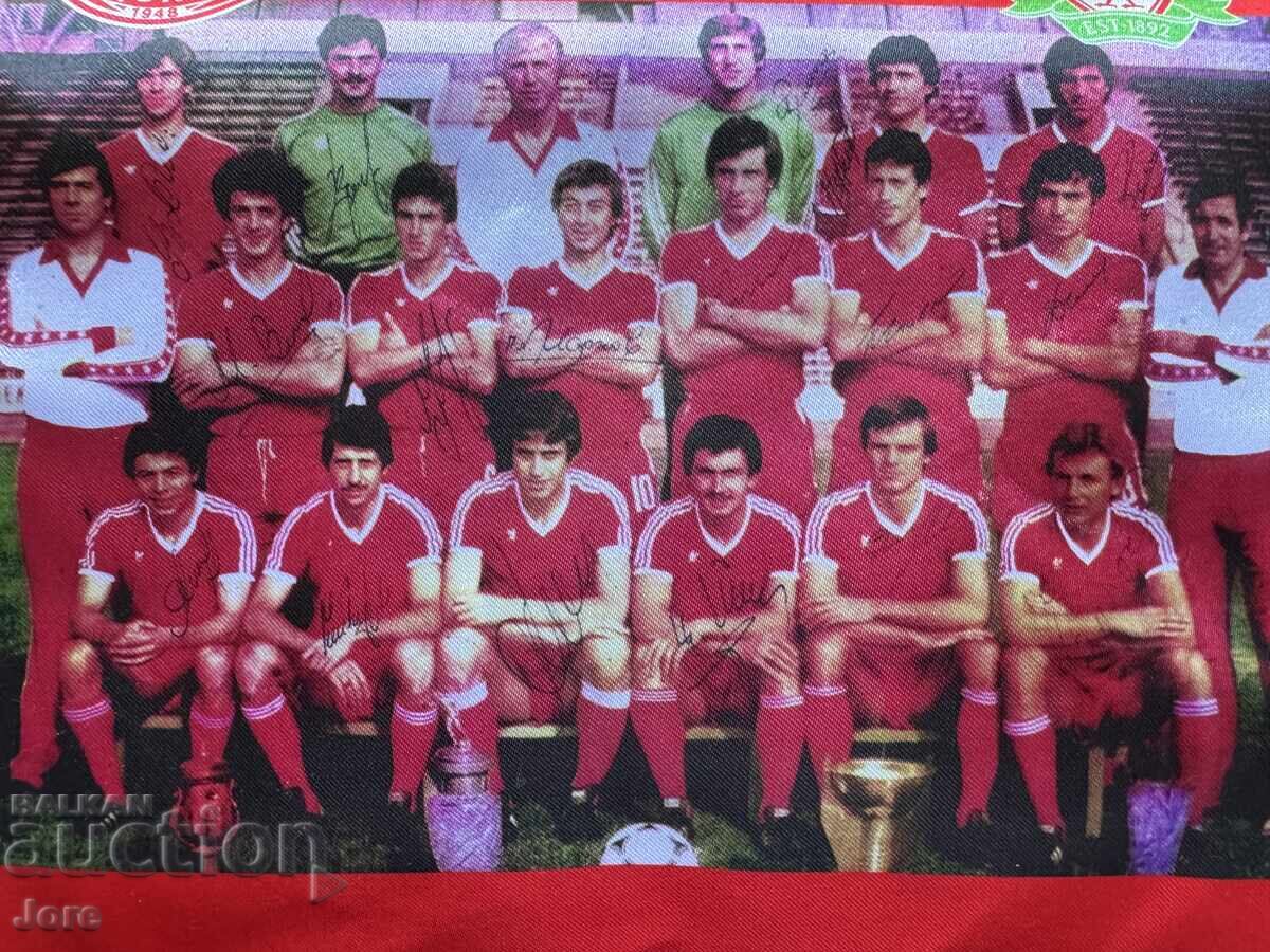 Σημαία ΤΣΣΚΑ με υπογραφές - 5