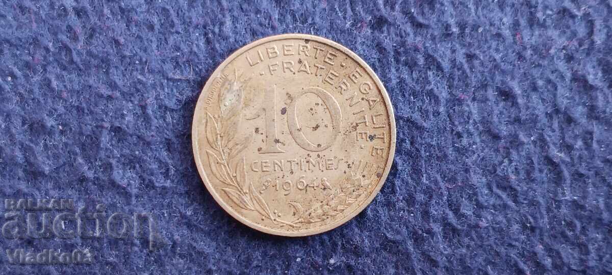 Γαλλία 10 λεπτά 1964