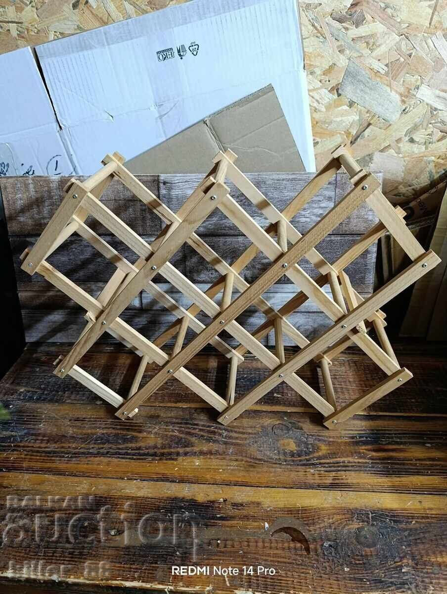 Foldable extendable bottle rack