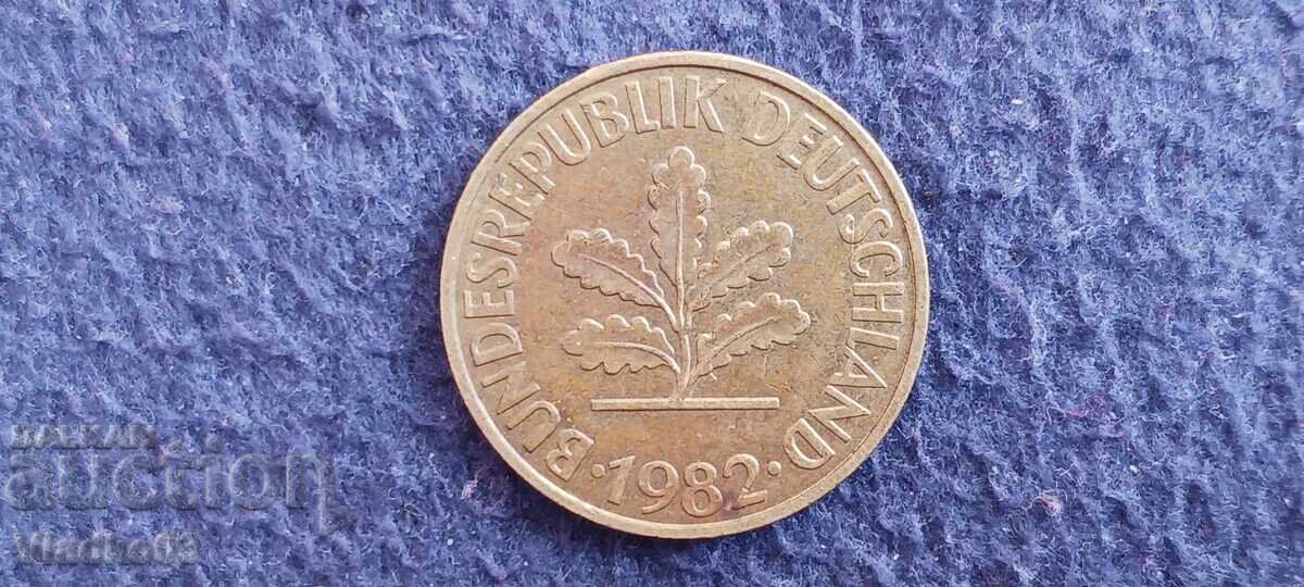 Γερμανία 10 πένιγκ 1982 F με τιμή € 0.14 | 0.27 BGN