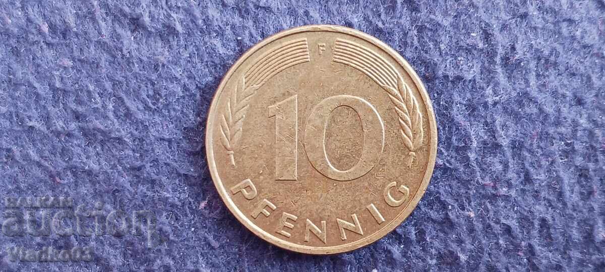 Γερμανία 10 πένιγκ 1982 F