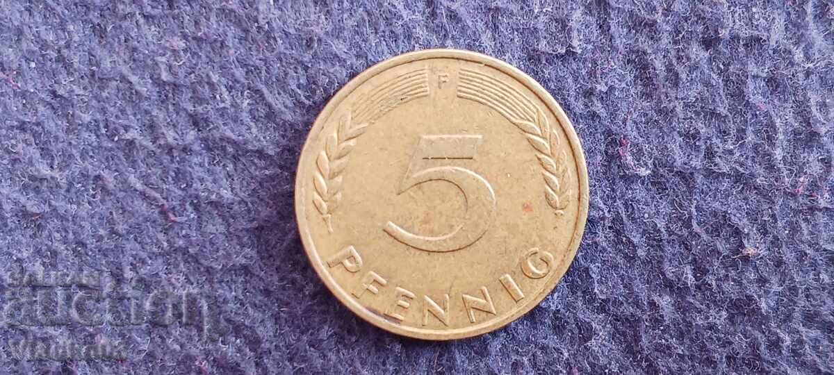 Germania 5 pfennig 1970 F
