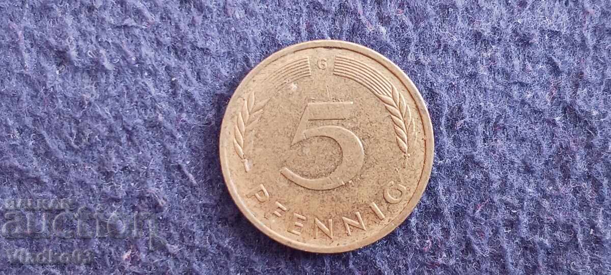 Germania 5 pfennigi 1980 G
