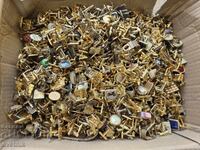 Лот Стари Позлатени Ръкавели Бутонели Позлата 1000 грама