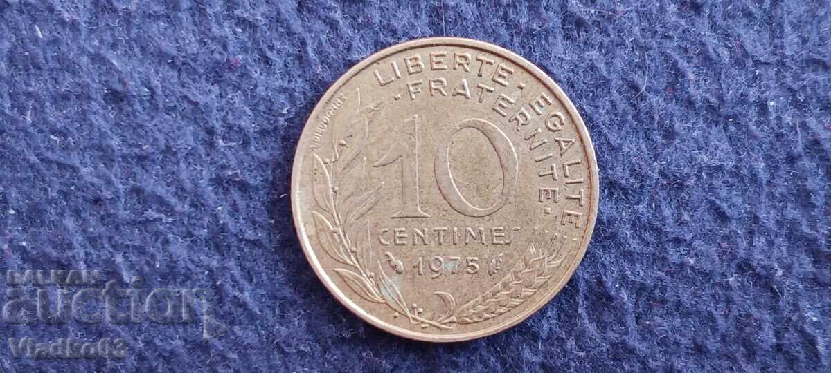 Franta 10 centimes 1975