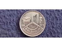 Белгия 1 франк 1991