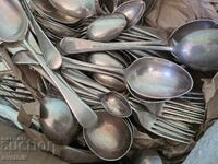 Стари Английски Посребрени Прибори без Ножове 1кг