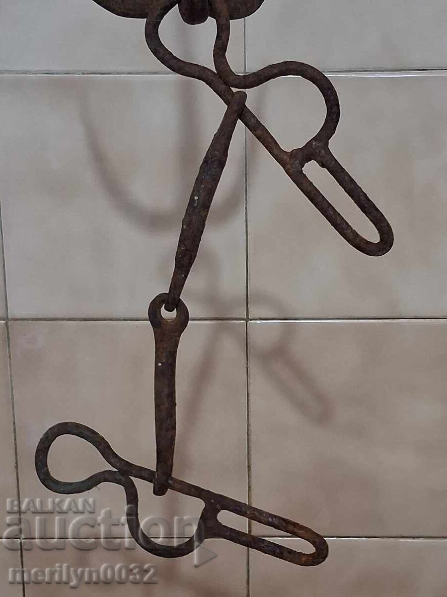 Παλιά σφυρήλατα χαλινάρια αλόγου από σφυρήλατο σίδερο - 7