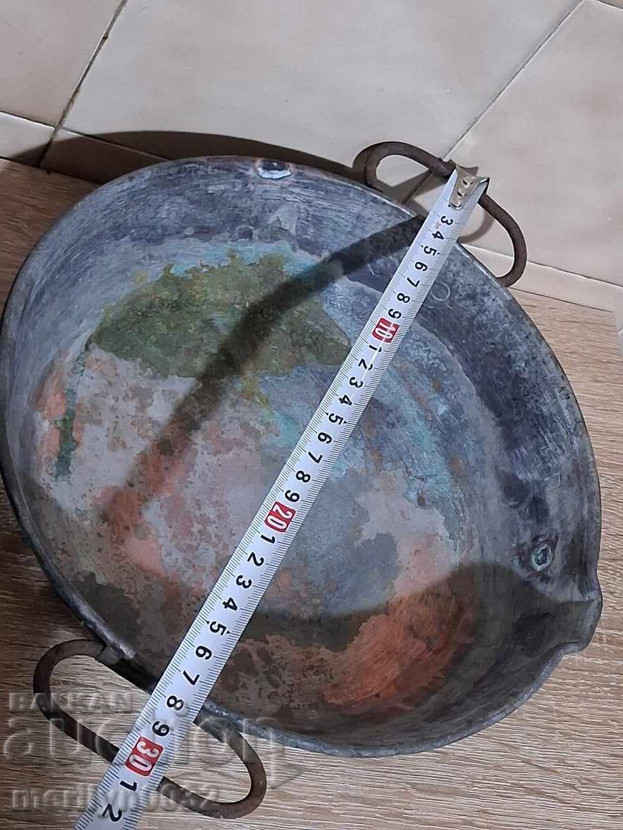 Tavă pentru zacuscă, magiun, tăviță, cupru, tavă, vas din cupru - 5