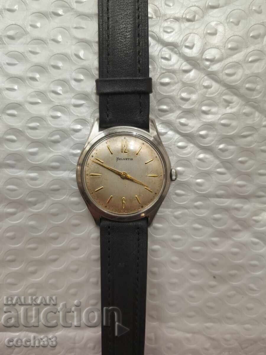 Ceas vintage Helvetia. Rezistent la apă. Funcțional - 7