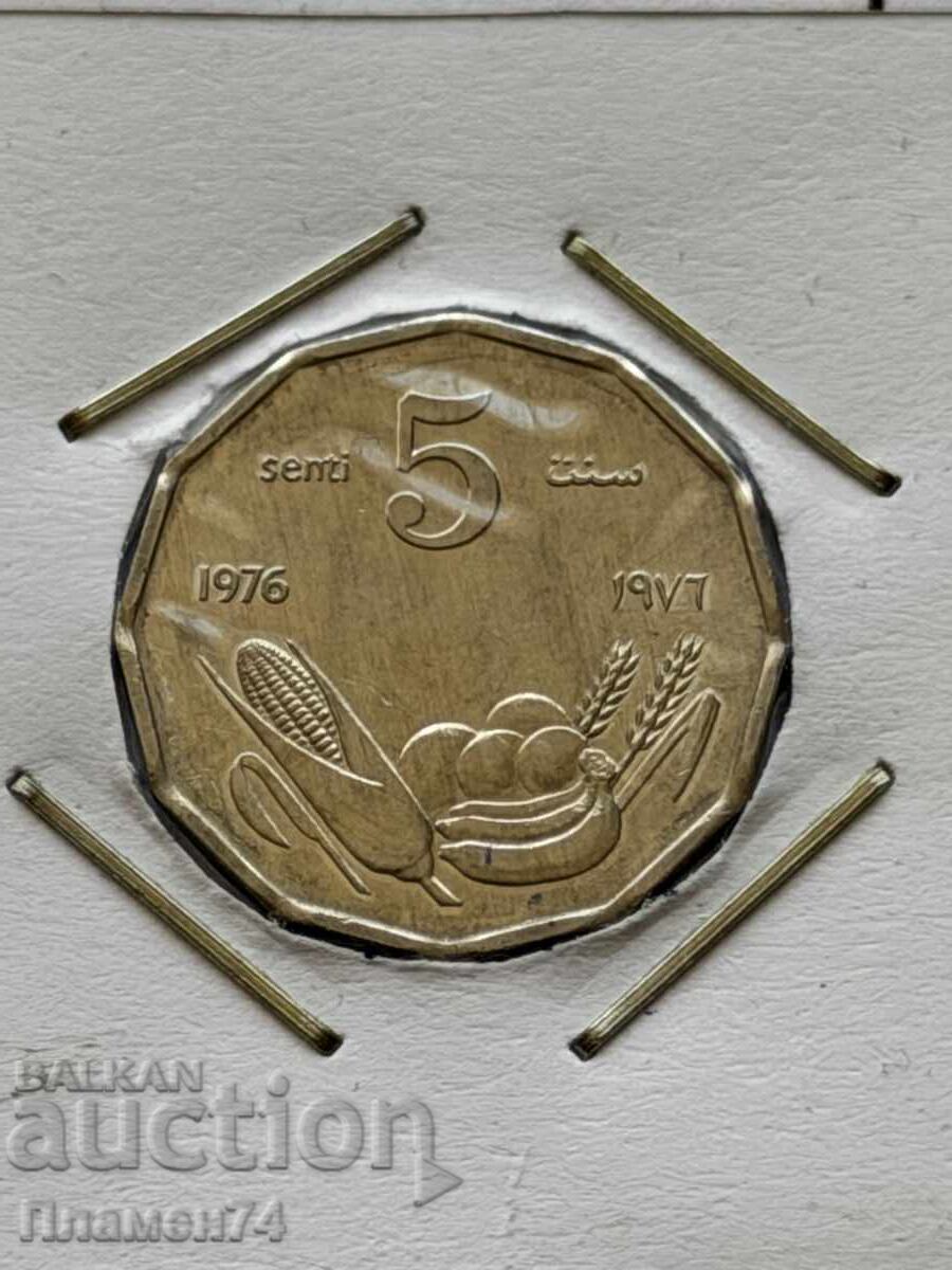 5 senti 1976 Somalia 5 senti 1976 Somalia