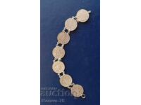 Βραχιόλι από ασημένια νομίσματα 1912 και 1913