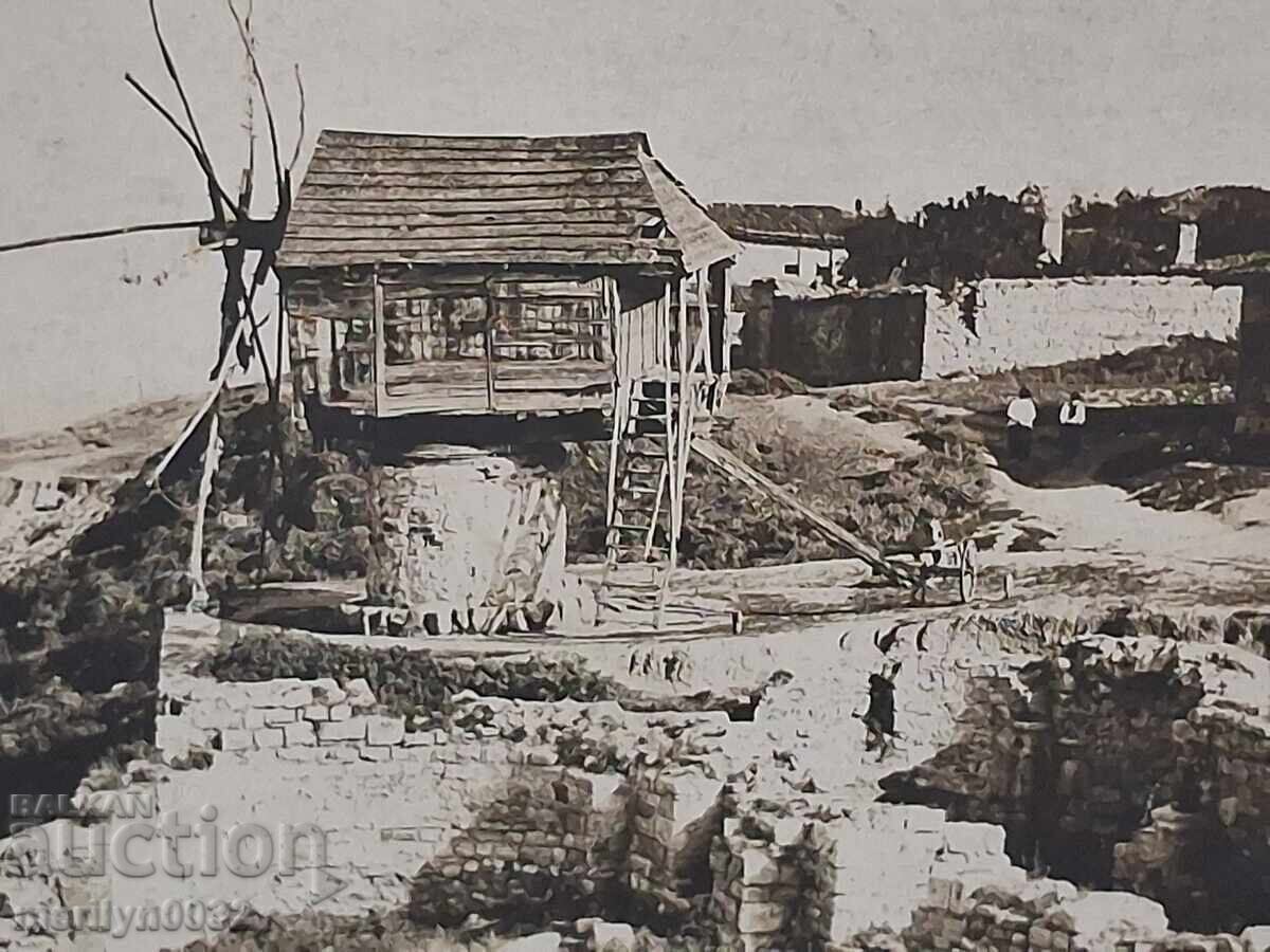 Fotografie carte poștală Mesemvria 1928 Săpăturile cu preț € 19.94 | 39.00 BGN